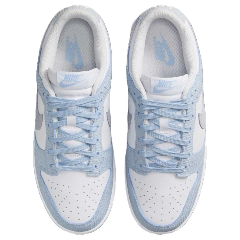 Nike  Dunk Low Blue Corduroy Women Sneakers Light-Armory-Blue Football-Grey White FN7167-400