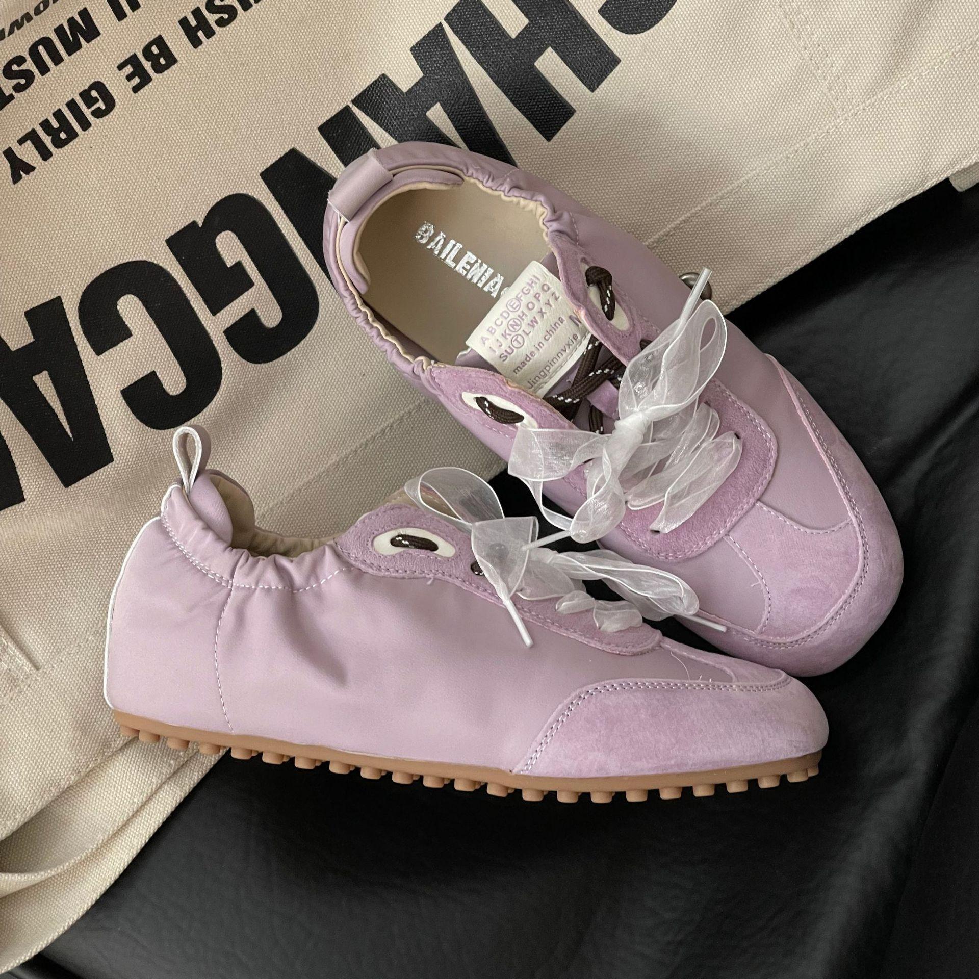 

Новые кожаные туфли на плоской подошве, удобные, светлых цветов, модные, повседневные, белые 40 фиолетовый