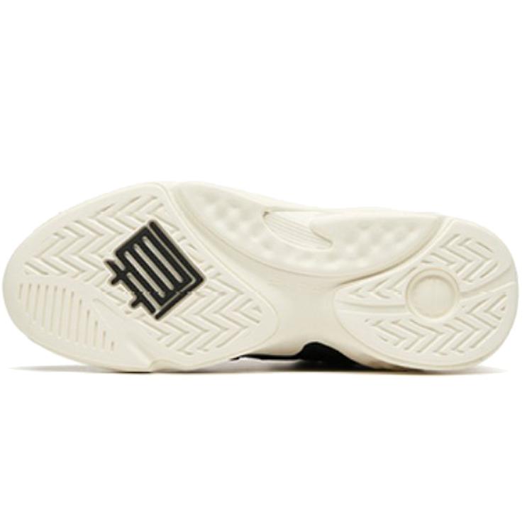 New Anta Bastard Peak Cushioned Slip Resistant Abrasion Resistant Low Top Chunky Sneakers Women's Black White 122018088-2