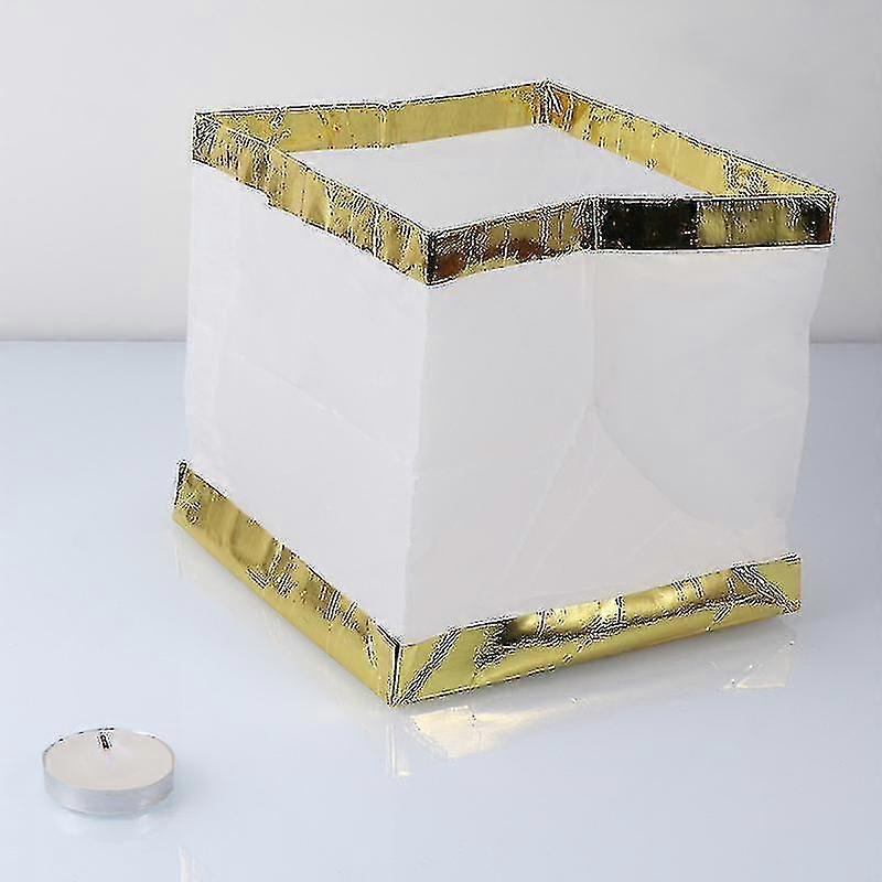 20pcs Water Floating Candle Holder Waterproof Candlestick Lantern Wishing Light Candle 15x15cm
