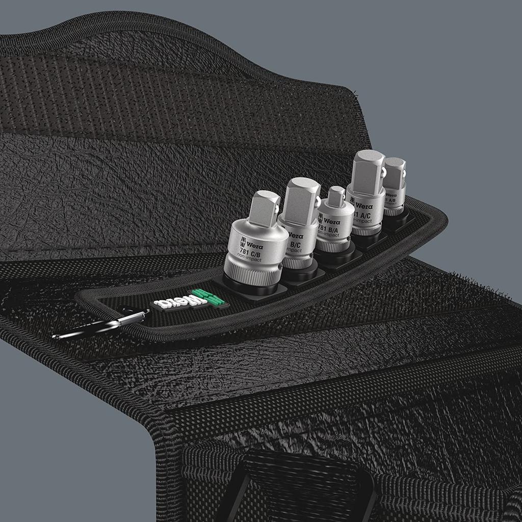 WERA 05042680001 Socket Wrench Connecting Parts Set 6 Pieces Imported from 781/5, [Officially Japan]