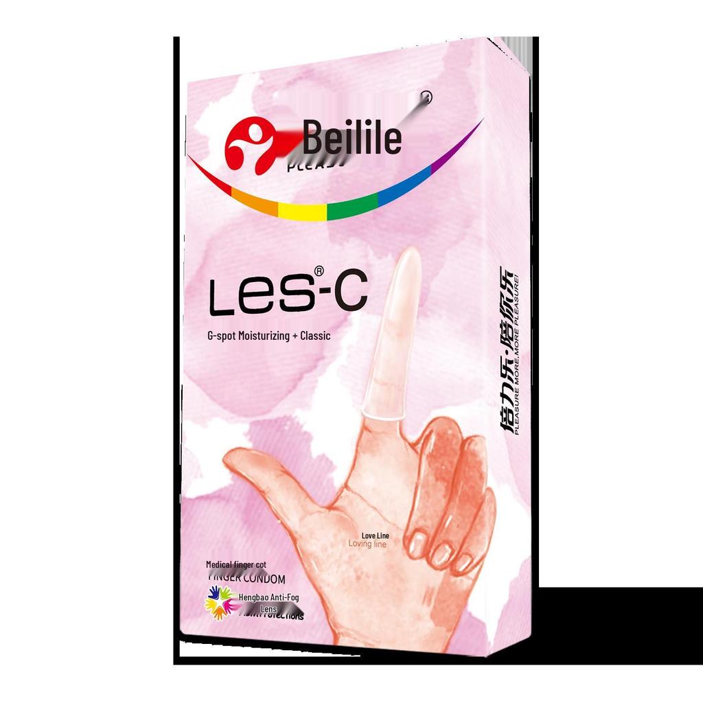 Beilile Ultra-Thin Large Size Lubricated Condoms - Wolf Tooth & Mushroom Design for Family Planning