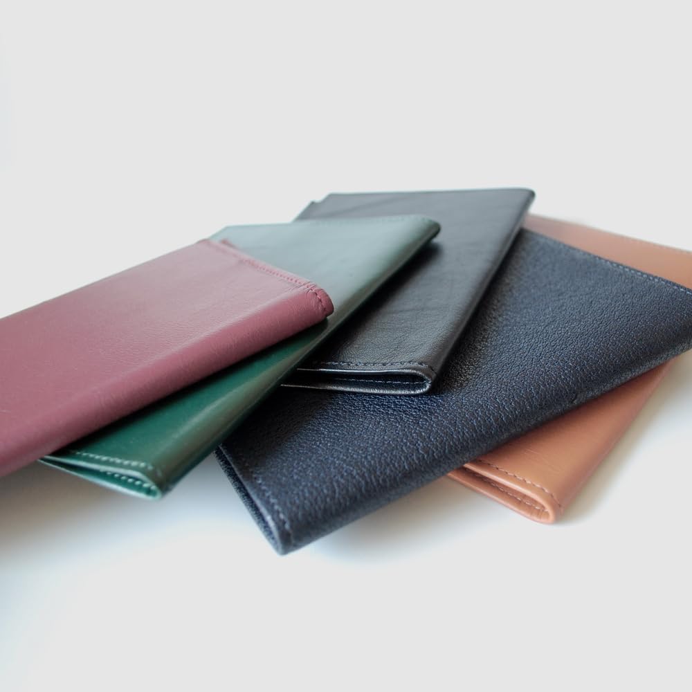 Handmade Leather Book Cover by a Japanese Bag Shop (Paperback) (Green)