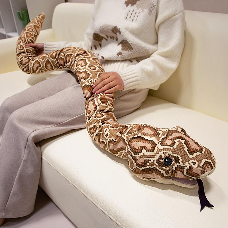 Simulated Python Plush Lovely Animal Hand Puppet Toys Stuffed Snake Dolls Home Decor Birthday Xmas Exquisite Gifts