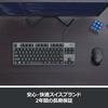 Logitech K835GPR Wired Mechanical Keyboard Red Axis Linear Tenkeyless Compact Graphite Windows Surface K835