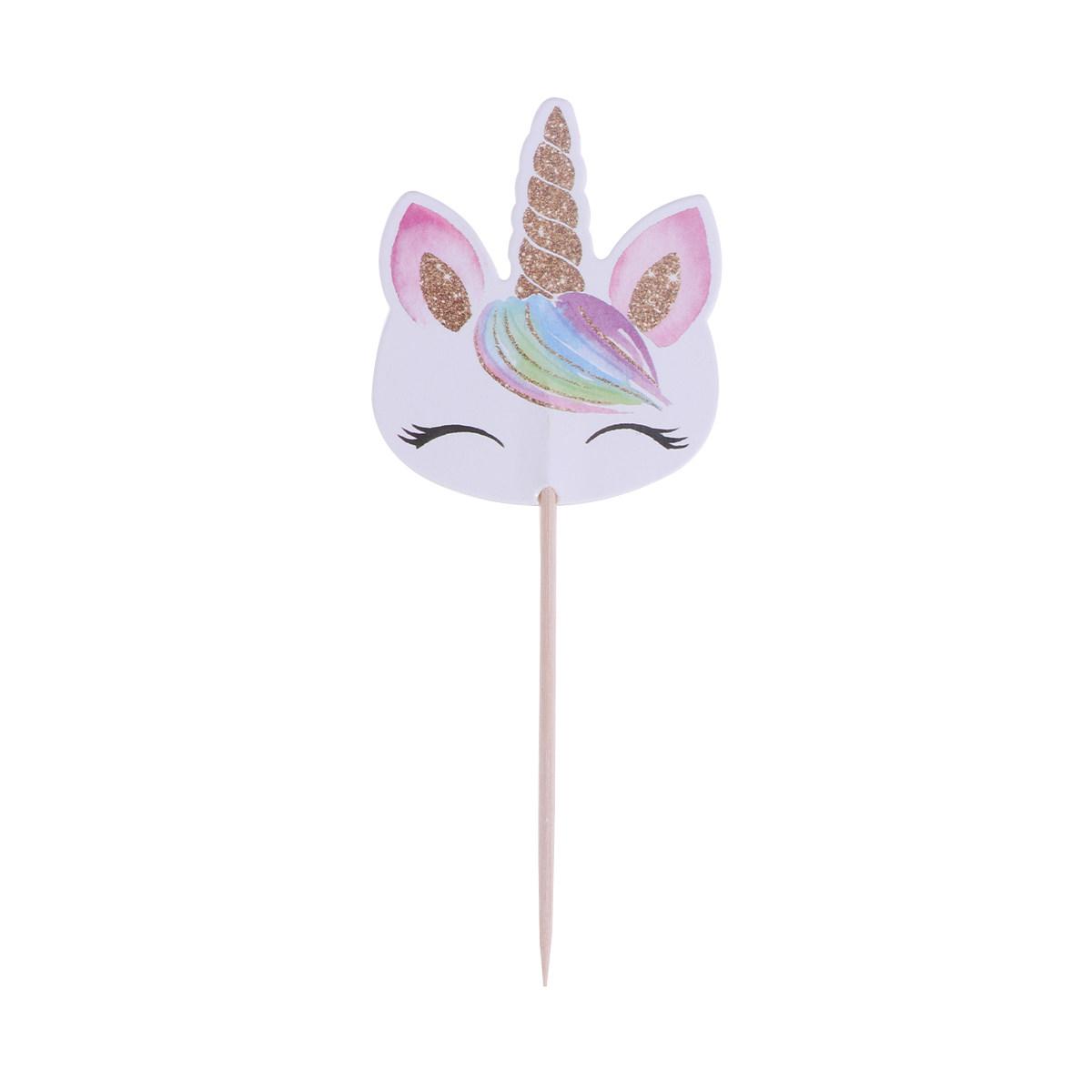 

48Pcs Cake Toppers Double-Sided Exquisite Picks for Kids Birthday Party Cupcake Decoration Cake Flags Cupcake Topper 12pcs