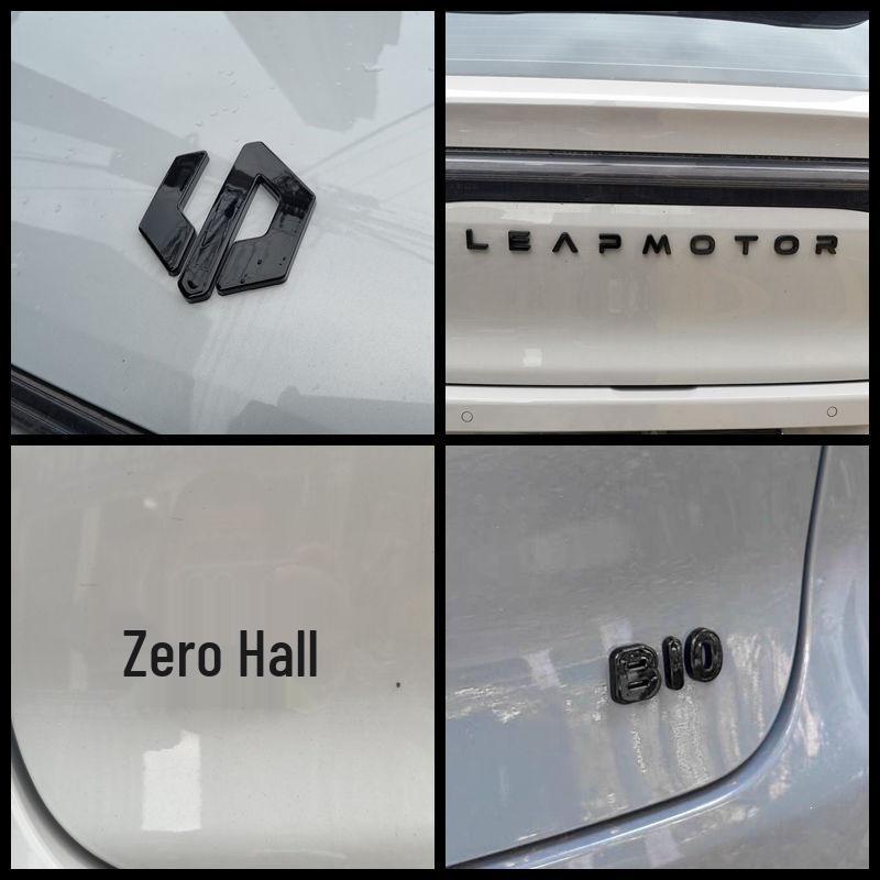 Leapmotor B10 Schwarzes Logo Hauben- & Heckemblem Aufkleber für C10/C16 Modifikationen