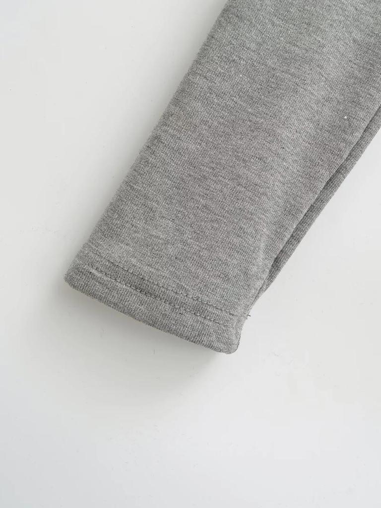 Lace Patchwork V-Neck Two-Piece Long-Sleeve Slim-Fit T-Shirt for Women - Spring/Autumn