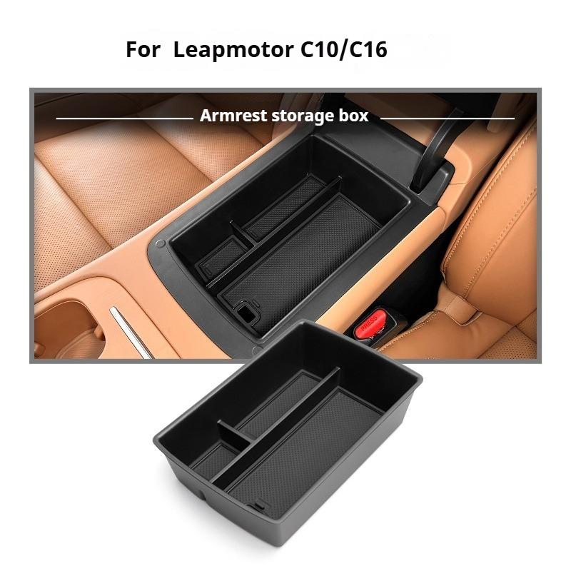 Für Leapmotor C10 C16 Auto Mittel-untere Aufbewahrungsbox für Leapmotor C10 C16 Auto Mittelkonsolen-Armlehnen-Aufbewahrungsbox Innenraum-Modifikation