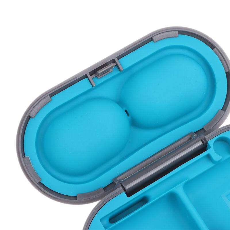 Hearing Aid Storage Box Case Plastic Silicone Hearing Aid Protective Organizer For Sound Amplifier Bte Hearing Aid Accessories