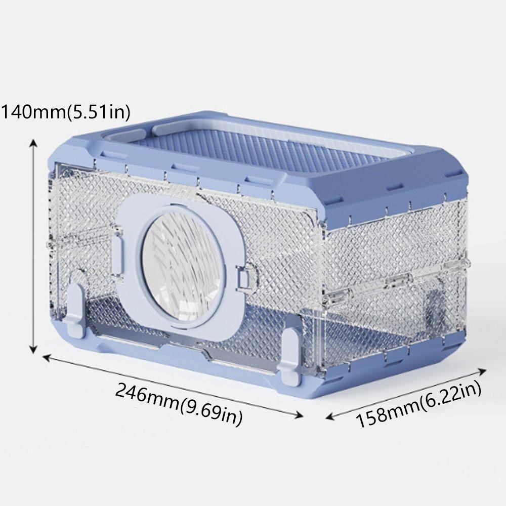 Waterproof Portable Hamster Cage Transparent Pet Observation Box Kindergarten Science Toy