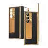 Magnetic Pen Slot Foldable Phone Case Galaxy Z Fold 8 Ultra Shockproof PC Cover With Leather Texture Kickstand