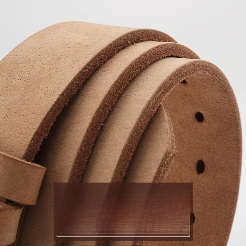 Belt, Men's Pure Cowhide, Whole Cut Leather, Casual Cowhide Belt, Top Layer Cowhide Pants with Belt