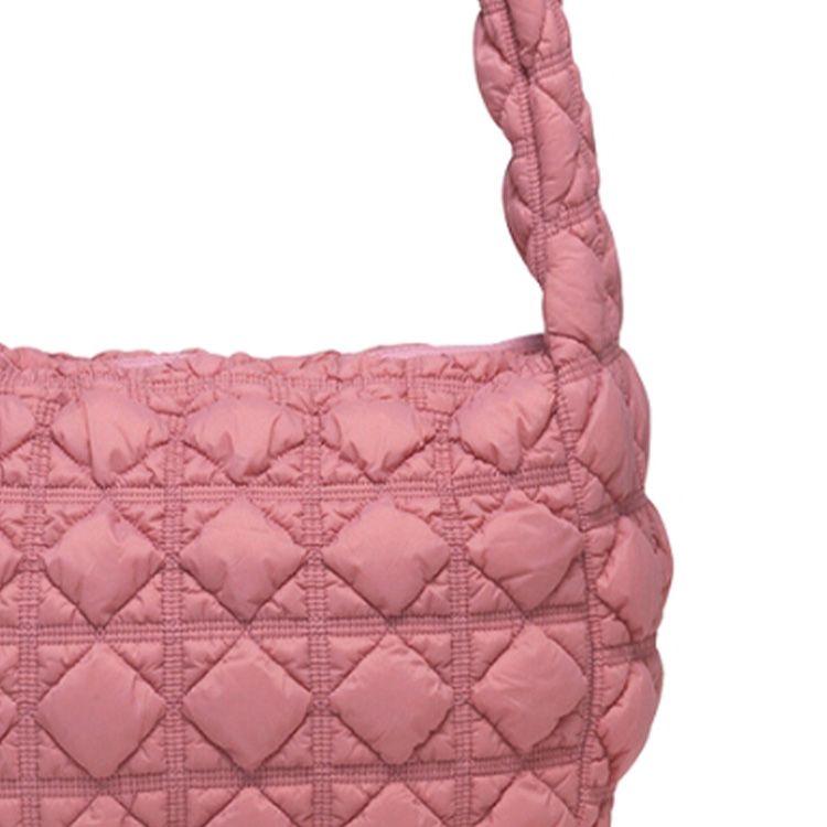 New CARLYN Nylon Crossbody Bag Shoulder Bag Large Size Women's Rose Pink H71307010R