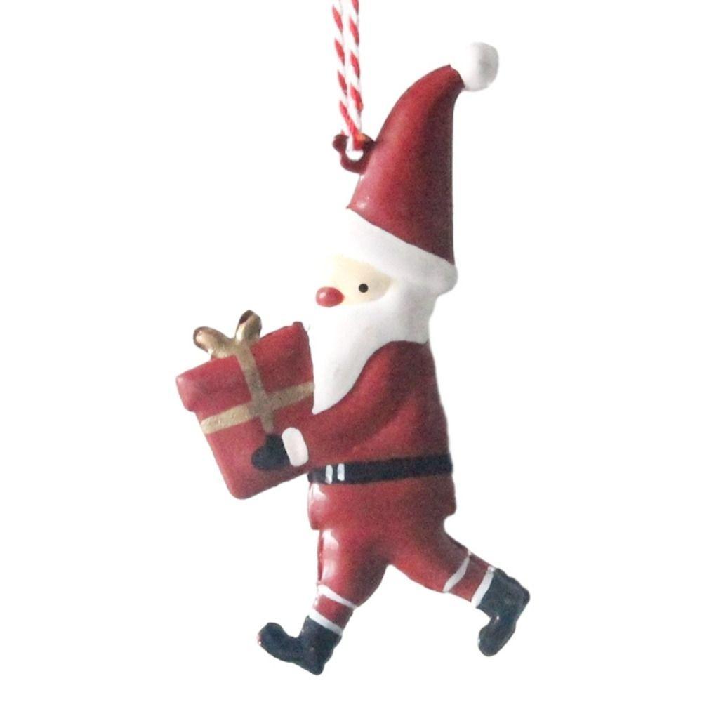 NEW Nordic Christmas Hanging Decoration Iron Art Cartoon Soldiers Angel Drop Ornaments DIY Double-sides Embellishment Photo Prop