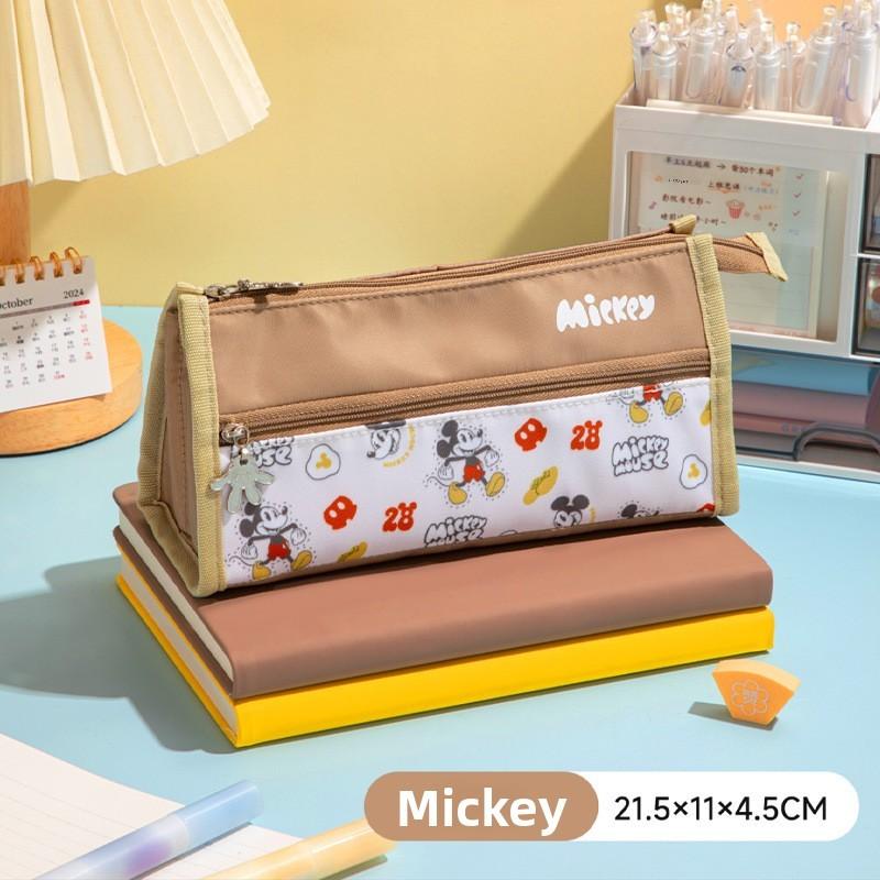 Series Lotso And Mickey Print Design Pencil Case Large Capacity Stationery Organizer For Students