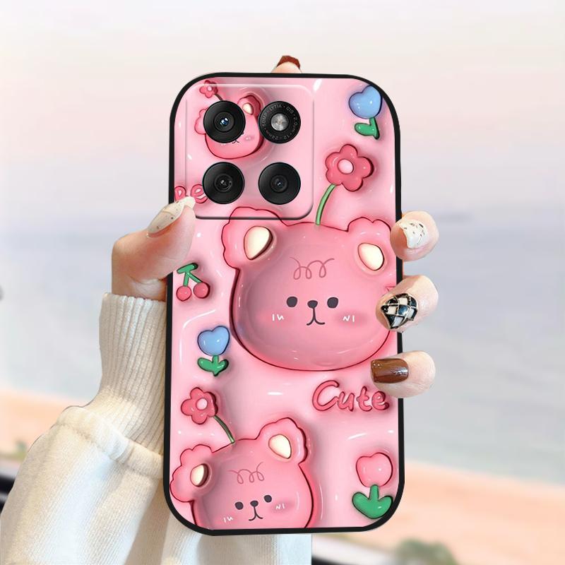 For Motorola Edge 60 Fusion 5G Case XT2503-4 Silicone Soft TPU Phone Cover For Moto Edge60 Fusion Cute Panda Protector Cases
