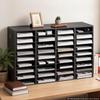 VEVOR Wood Literature Organizer 36 Compartments Office Mailboxes Black, Countertop Literature Sorter for Files Documents Papers