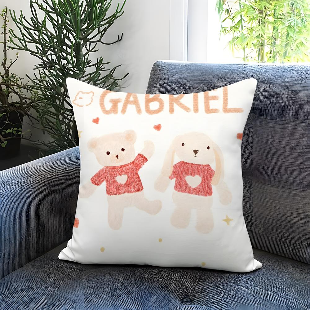 G-GabrielS Cushion Cover Comfortable Reversible Pillow Cover Ideal for Car Sofa Bedroom & Beyond
