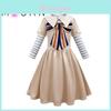M3gan Girls' Halloween Costume Dress For Cosplay Polyester Fabric Available In Multiple Sizes