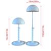 Practical Plastic Wig Stand with Adjustable Height  Hat Display for Easy Storage and Travel Suitable for All Wig Types