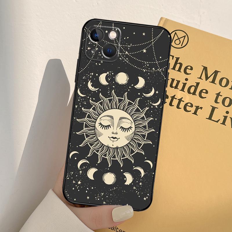

Чехол для телефона Magic Moon Tarot для iPhone 17 16 15 14 11 12 13 Pro Max mini XR 16e 15 16 Plus 17 Air Полное покрытие iPhone 16Pro MAX