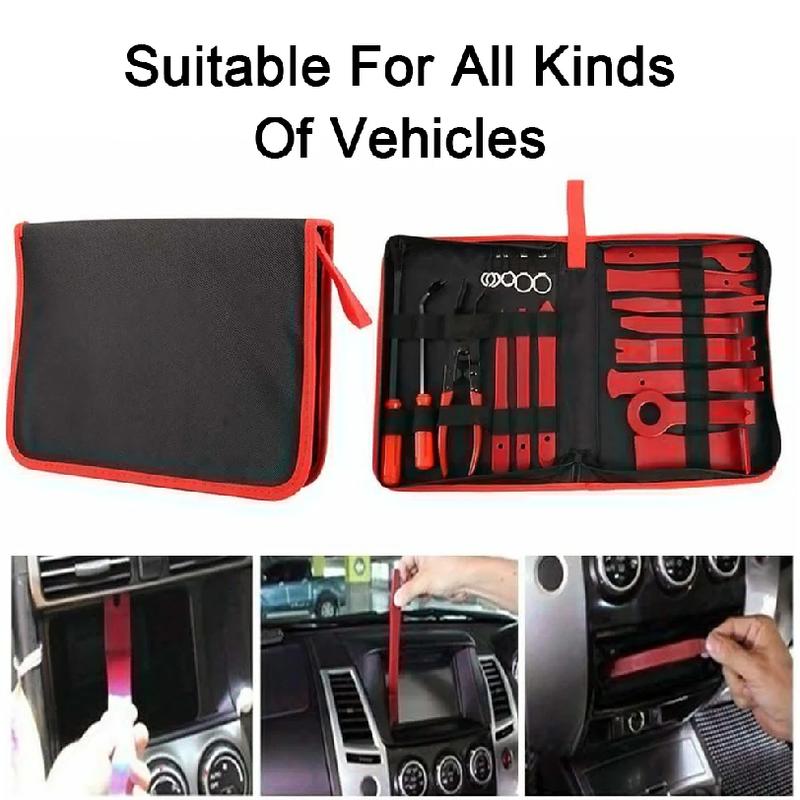 238/158/19Pcs Trim Removal Tool Set & Clip Plier Upholstery Remover Nylon Car Panel Removal Set Interior Disassembly Kit