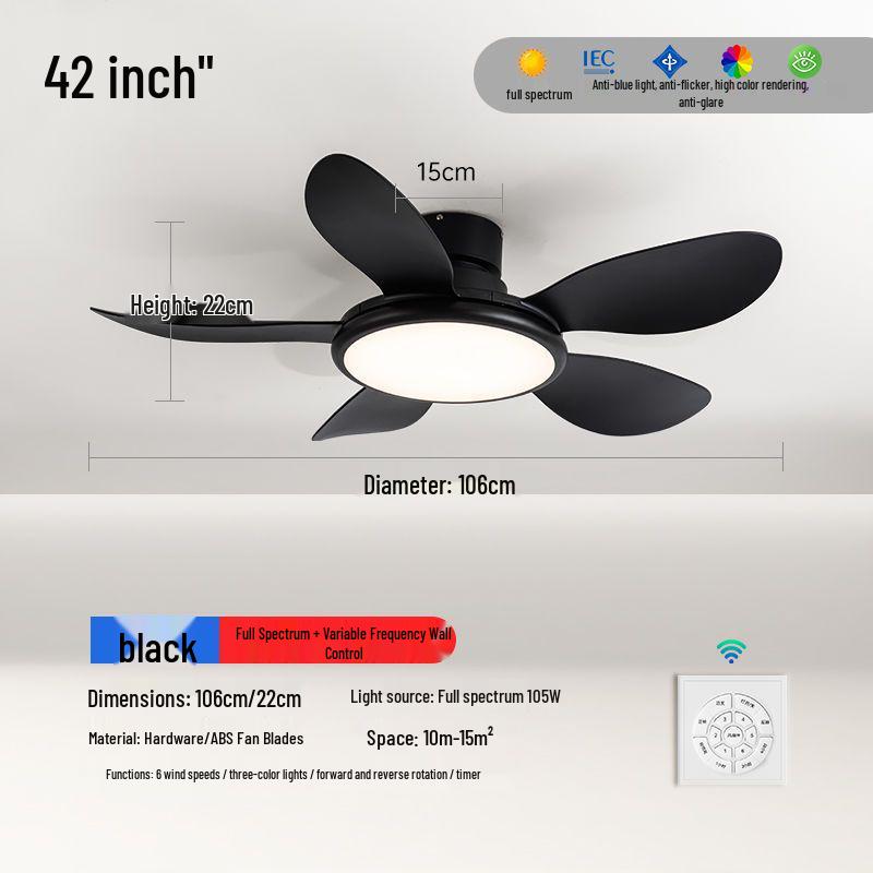 2024 High-Power Ceiling Fan with Integrated Chandelier for Bedroom, Dining, and Living Room