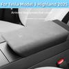 Fit For Tesla Model 3 Highland 2025 Model Y Center Console Armrest Box Cover Gear Shift Panel Protector Decorative Car Interior