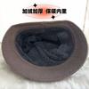 Winter Autumn Thick Fleece Knit Bucket Hat For Women Elderly