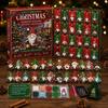 Bomboniere per Feste di Natale Calendario dell'Avvento Gnomo da 24 Giorni, Ornamenti Diamond Painting Finti Kit Regalo Fai da Te per la Famiglia, Ghirlanda da Appendere all'Albero Fatta a Mano Decorazioni per la Casa