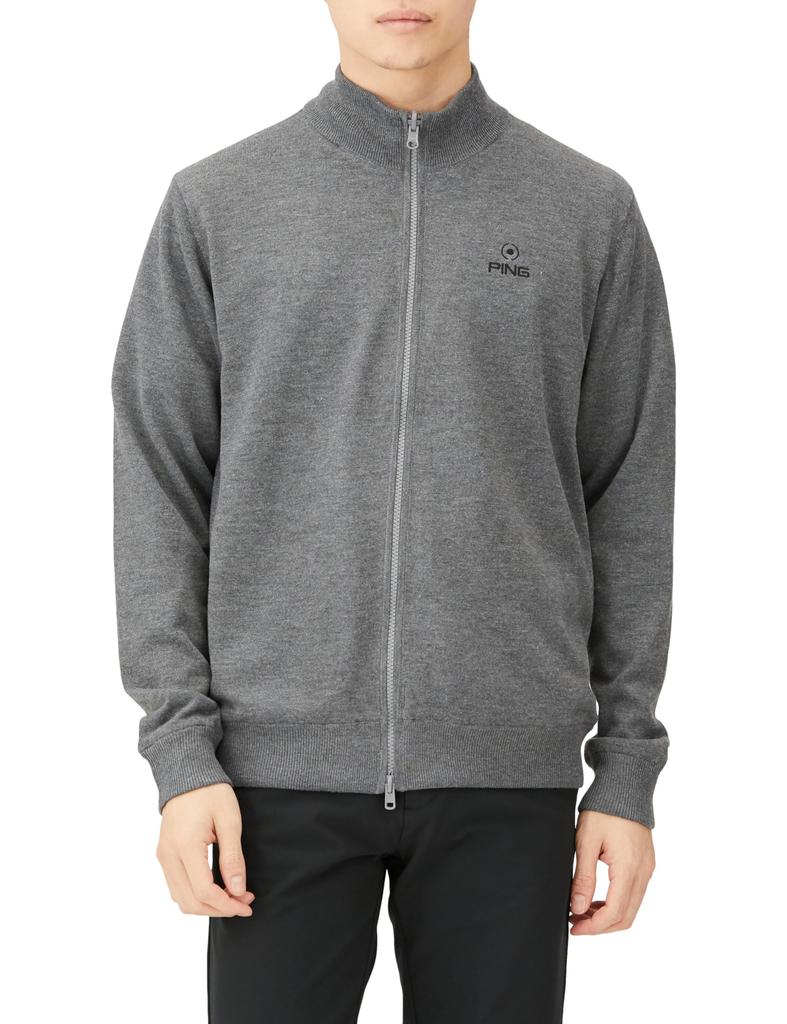 Ping Apparel Men's Reversible Knit Blouson, Golf, Gray, Size 621-3270007, 020