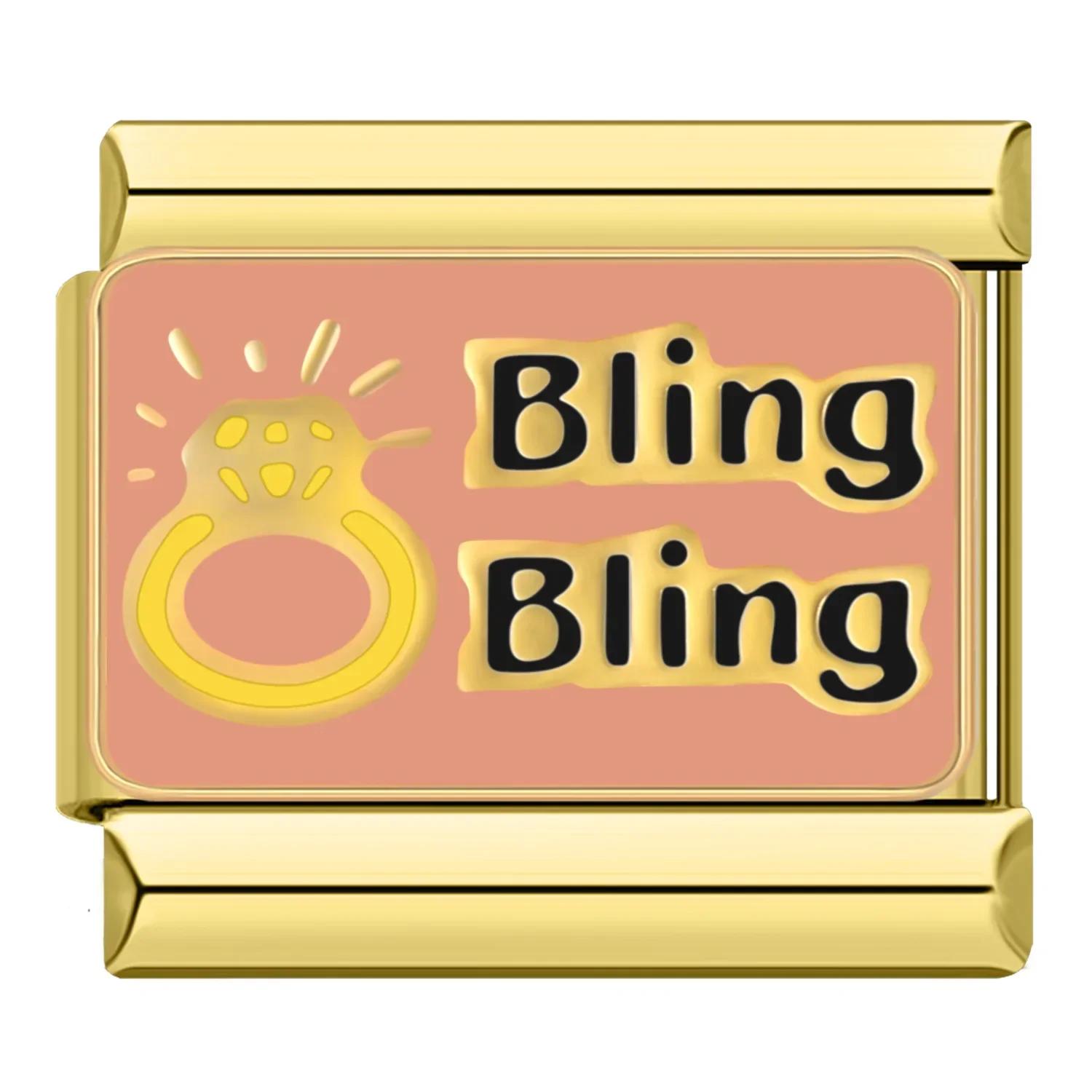 

Hapiship Rose Lucky Dream Heart Иисус Молния Полиция Итальянские очаровательные звенья подходят для браслета из нержавеющей стали 9 мм Изготовление ювелирных изделий DJ043