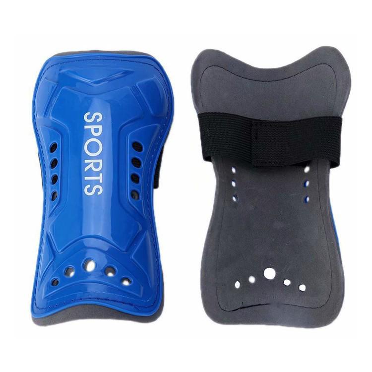 Breathable Adult Football Shin Guards with Protective Straps