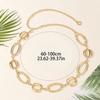 Fashion Bohemian Women Belt Retro Classic Chunky Chain Belt Versatile Metal Waist Chain For Dresses