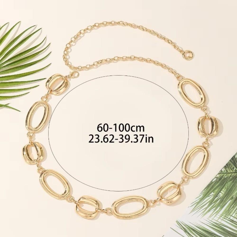 Fashion Bohemian Women Belt Retro Classic Chunky Chain Belt Versatile Metal Waist Chain For Dresses