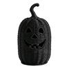Pompoenvorm Decoratie Halloween Spookachtige Opbergdoos, Hars Jack-O-Lantern Theelicht Sculptuur Houder, Hol Tafelblad voor Feest