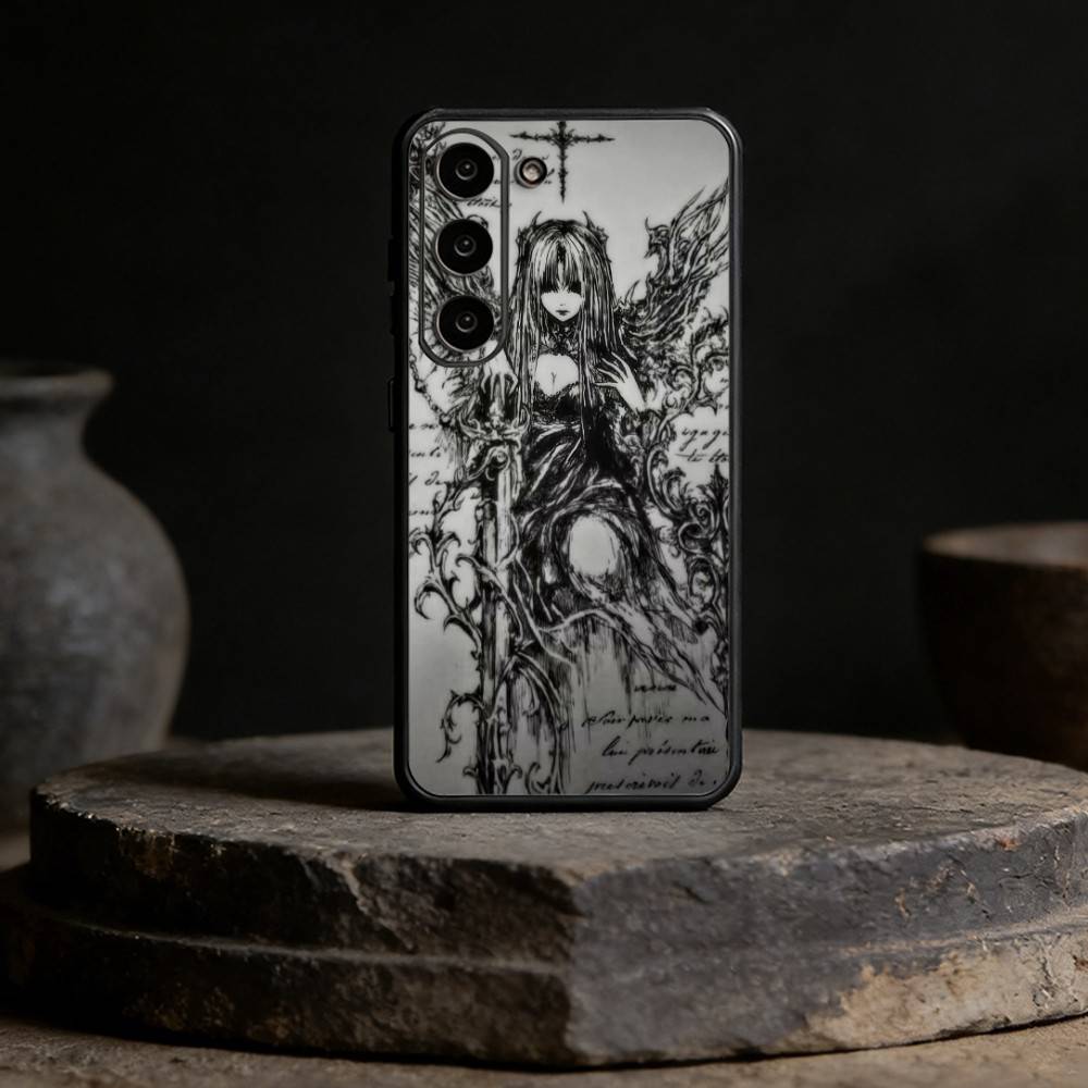

Gothic Cyber Sigil Cross Eyes Skull Phone Case For Samsung Galaxy A91,80,73,72 ,71,53,52,32 ,31,22,21s,20,Soft Black Case Samsung a50 30s 50s