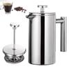 Double Walled Coffee Maker Pot Stainless Steel French Press Coffee Maker Coffee Press Filter Pot