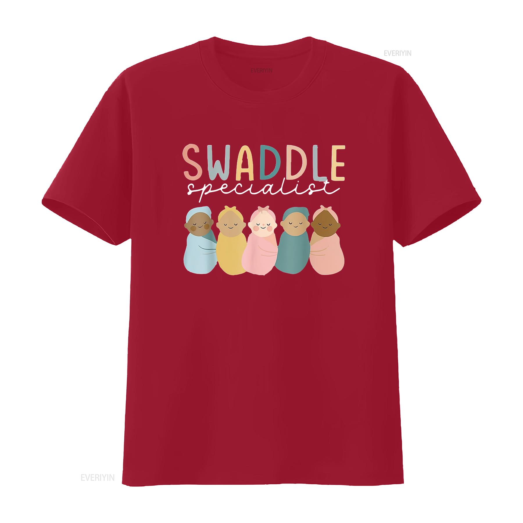 Swaddle Specialist NICU Mother Baby Nurse Tech Neo Trendy T Shirt for Women Comfortable and Stylish Summer Top vintage Washed S
