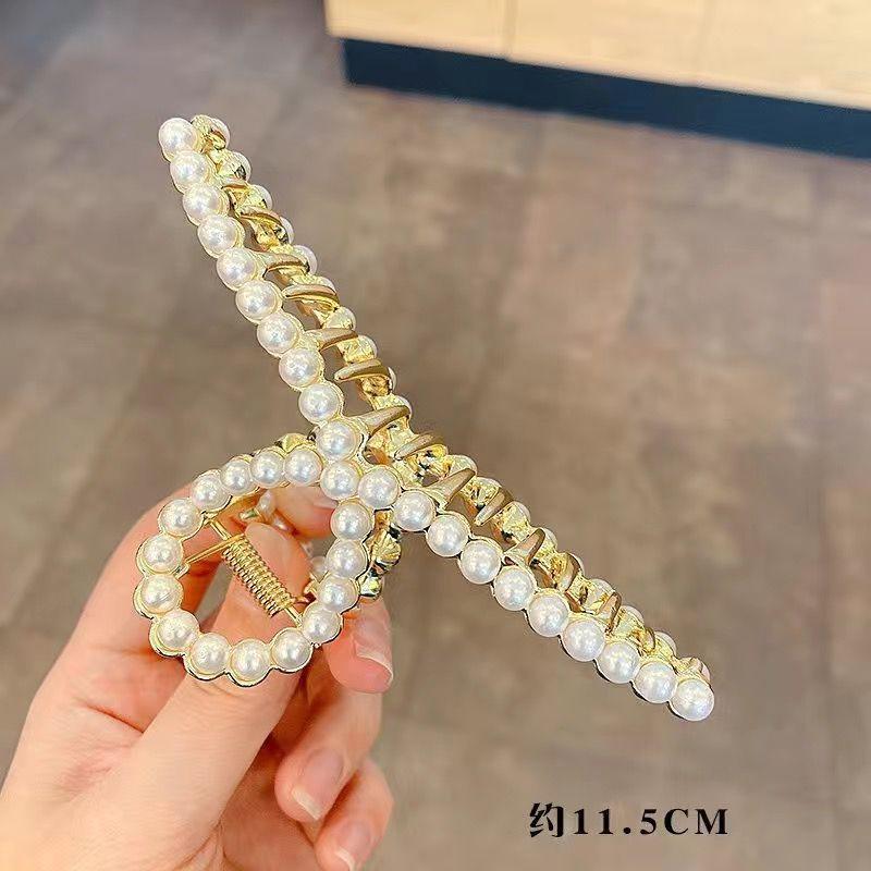 Alloy Womens Back-of-Head Grabber Large High-End Hair Claw Clip Summer 2026 Shark Clip Headpiece Japan and Korean Style