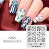 kads Fashion 018 Nagelstempelvorlage Modedesigns Nailart Stempelplatten Bild DIY Maniküre Dekoration Muster Werkzeug