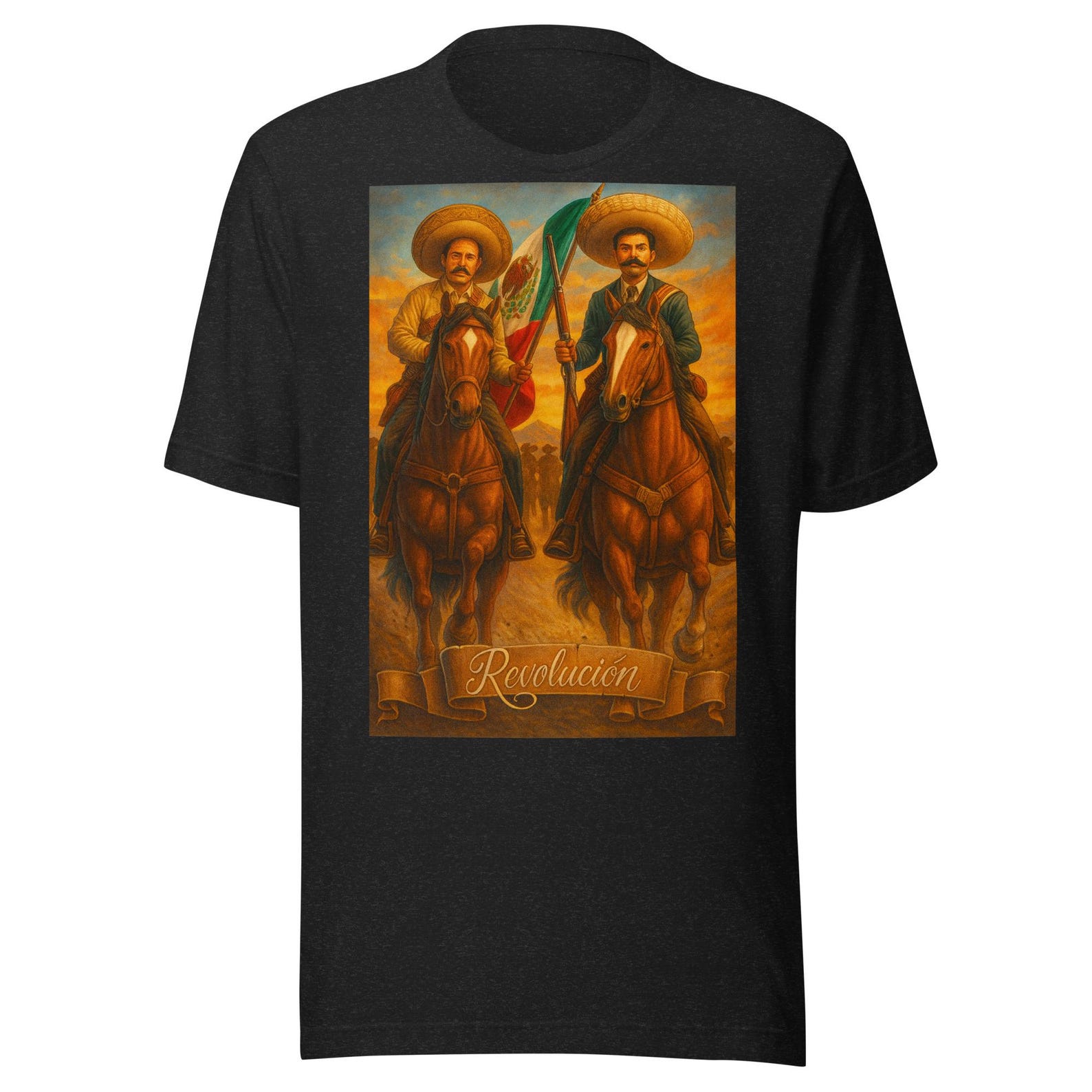 Zapata YVilla Caballos Unisex t-shirt 4XL