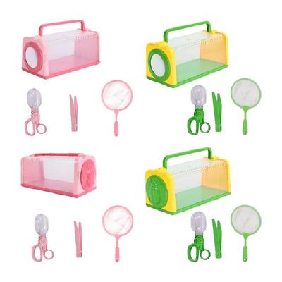 Insect Container Nature Kits for Kids with Insect Net Cage Tweezers Insect Observation Insect Catcher Set for Education