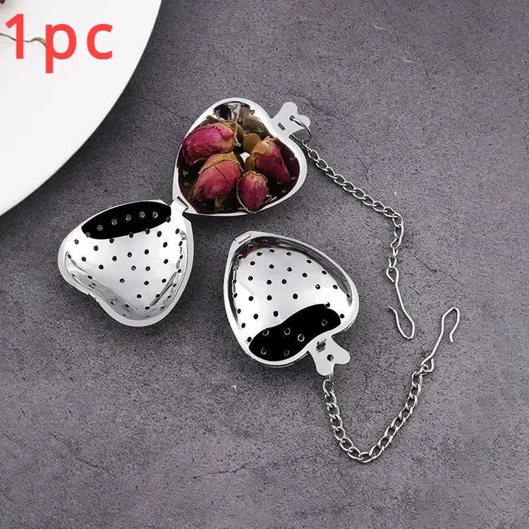 Heart Shaped Tea Strainer Fine Mesh Filter Stainless Steel Tea Infusers Strainer Tea Maker Kitchen Accessories Teteras Infusoras