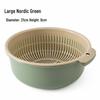 Extra Large Double-Layer Drain Basket for Kitchen & Vegetables