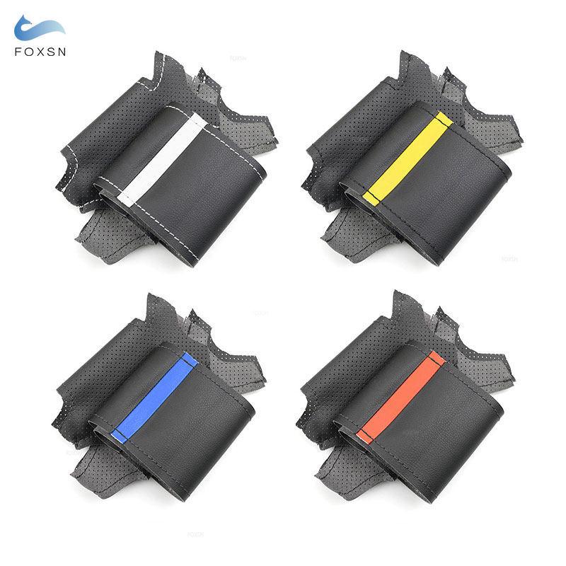 Car Accessories Steering Wheel Cover Leather Trim For Mini R56 R57 Hatchback Clubman Clubvan Convertible Coupe Roadster 3-Spoke