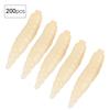 200 pièces 17mm Petits Asticots Artificiels Larves Leurres Souples Vers Vivants Appâts de Pêche