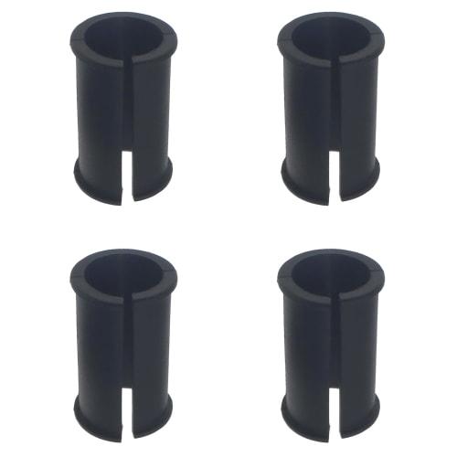 GWYAN 4 Pieces Black Microphone Tube Sleeve Mic Shock Mount Rubber Spacer, Ideal for Shotgun Microphone Cameras and Camcorders