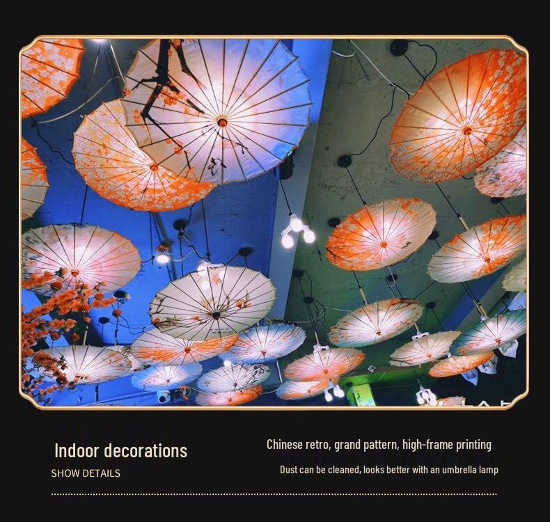 Chinese Traditional Oiled Paper Umbrella for Hanfu Photography, Travel, Costumes, and Children's Dance.